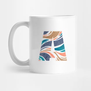 Watercolor A letter Mug